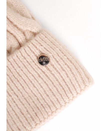 CLE Шапка 454424фэш флис, св.бежевый