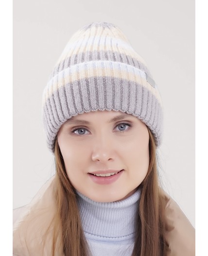 CLE Шапка 454432фэш, св.серый/голубой