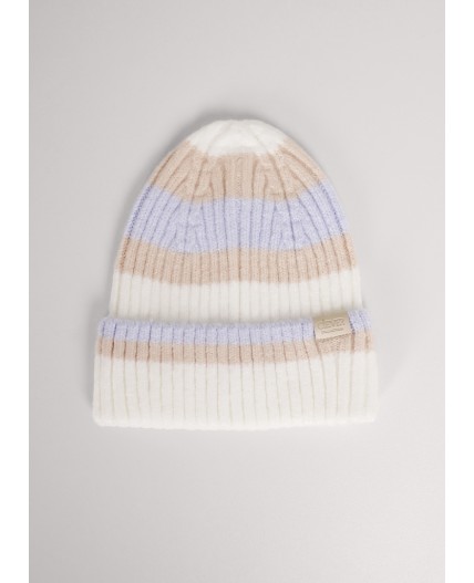 CLE Шапка 454432фэш, молочный/св.бежевый