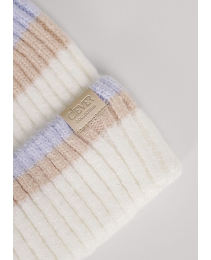 CLE Шапка 454432фэш, молочный/св.бежевый