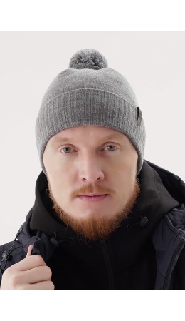 CLE Шапка 454433аш, меланж серый