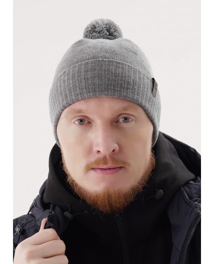 CLE Шапка 454433аш, меланж серый