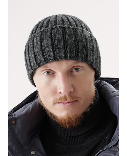 CLE Шапка 454476ап, меланж т.серый