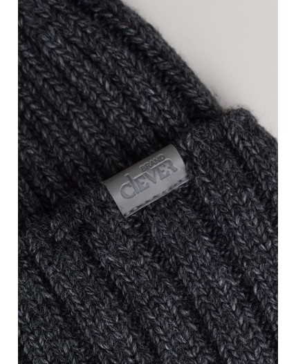 CLE Шапка 454476ап, меланж т.серый