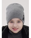 CLE Шапка дет. 453927аш, меланж серый