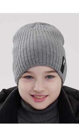 CLE Шапка дет. 453927аш, меланж серый