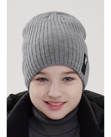 CLE Шапка дет. 453927аш, меланж серый