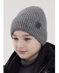 CLE Шапка дет. 454134ап флис, меланж серый