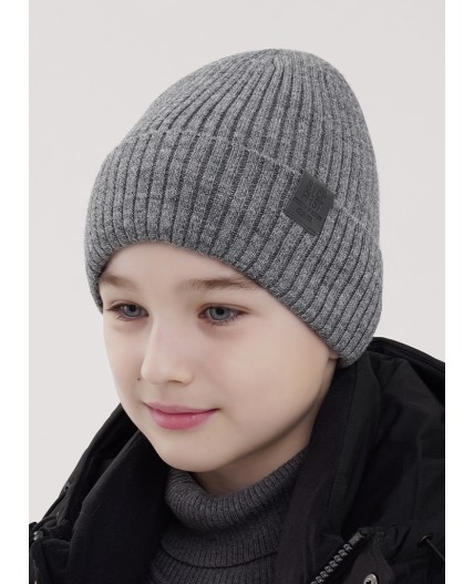 CLE Шапка дет. 454134ап флис, меланж серый