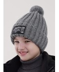 CLE Шапка дет. 454154ап флис, меланж серый