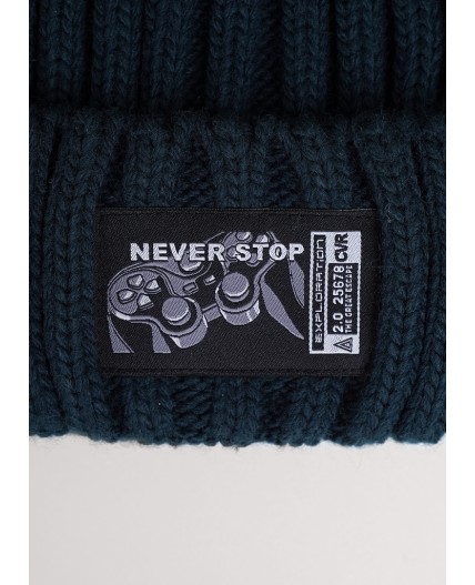 CLE Шапка дет. 454154ап флис, т.зелёный