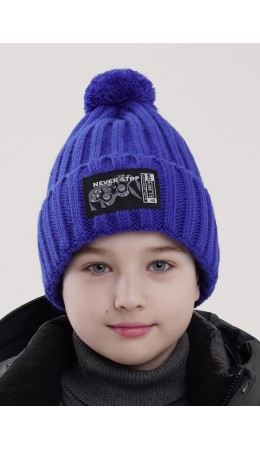 CLE Шапка дет. 454154ап флис, синий