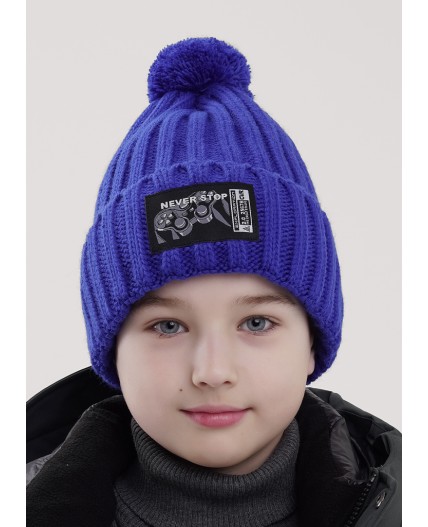 CLE Шапка дет. 454154ап флис, синий
