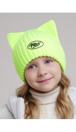 CLE Шапка дет. 454365ап флис, салатовый