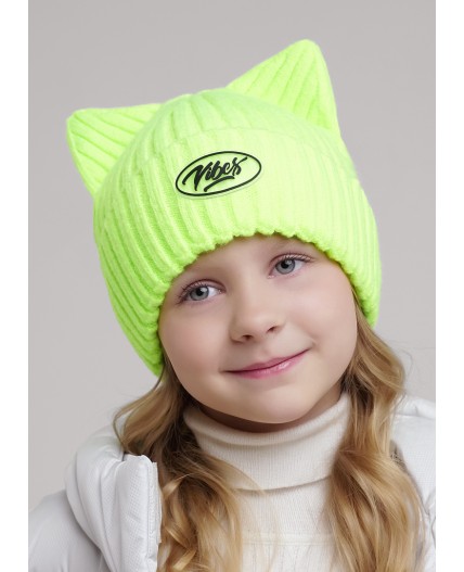 CLE Шапка дет. 454365ап флис, салатовый