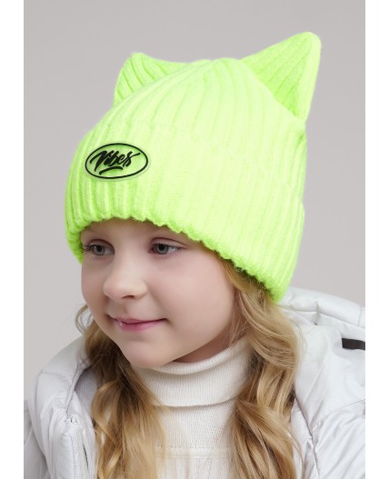 CLE Шапка дет. 454365ап флис, салатовый