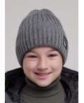 CLE Шапка дет. 454393ак флис, меланж серый
