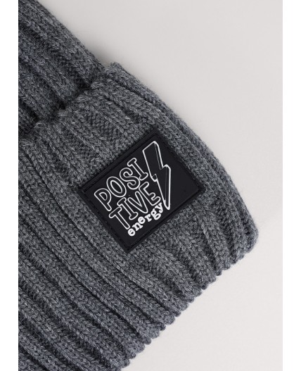 CLE Шапка дет. 454393ак флис, меланж серый