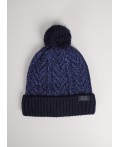 CLE Шапка дет. 454456ап флис, т.синий/св.джинсовый