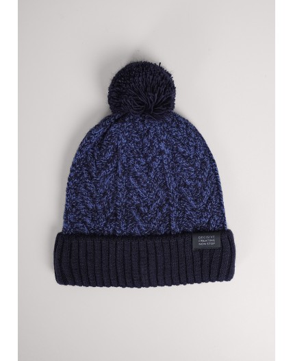 CLE Шапка дет. 454456ап флис, т.синий/св.джинсовый