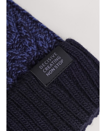 CLE Шапка дет. 454456ап флис, т.синий/св.джинсовый