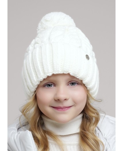 CLE Шапка дет. 454474ап флис, белый