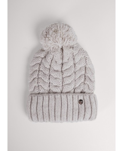 CLE Шапка дет. 454474ап флис, меланж бежевый