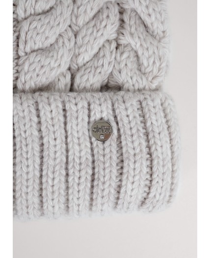 CLE Шапка дет. 454474ап флис, меланж бежевый