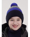 CLE Шапка дет. 454475ап флис, т.синий/синий