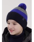 CLE Шапка дет. 454475ап флис, т.синий/синий