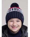 CLE Шапка дет. 454508ап флис, т.синий/красный