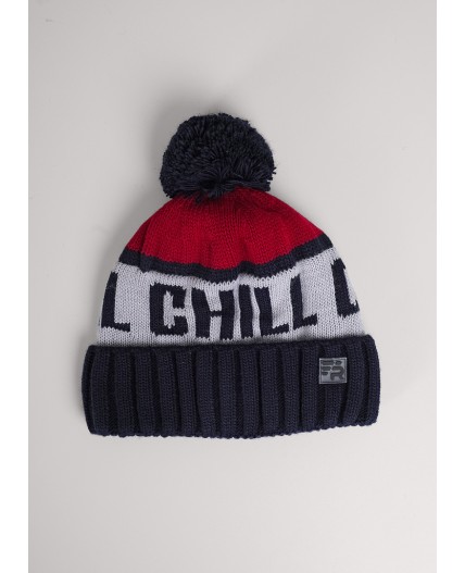 CLE Шапка дет. 454508ап флис, т.синий/красный