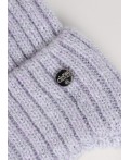 CLE Шапка дет. 454540ап флис, св.сиреневый/серый металлик