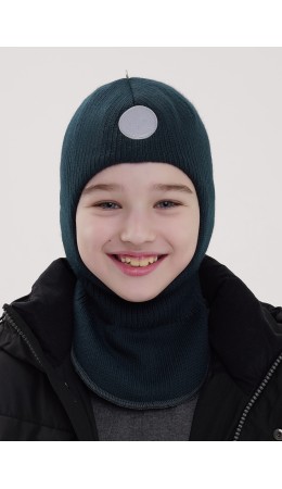 CLE Шапка-шлем дет. 453834ап флис, т.зелёный