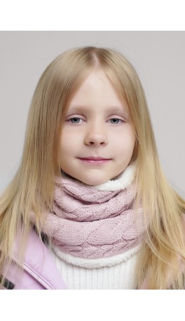CLE Шарф 'Снуд' дет. 454519ап мех, розовый
