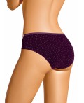 CLE B1183 Трусы жен. Виола, т.фиолетовый/молочный
