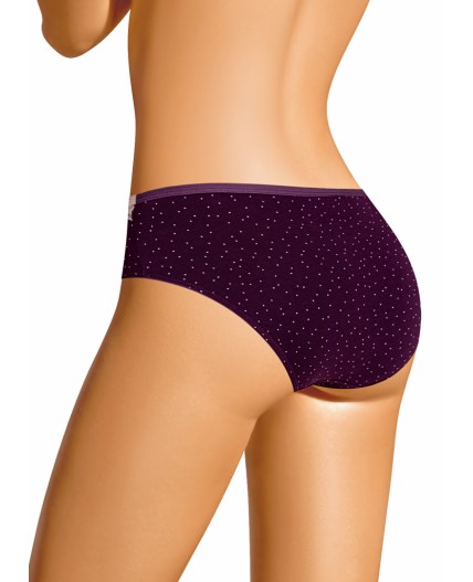 CLE B1183 Трусы жен. Виола, т.фиолетовый/молочный
