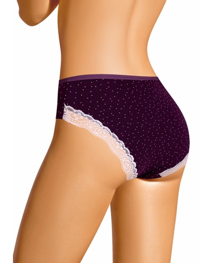 CLE C1183 Трусы жен. Виола, т.фиолетовый/молочный