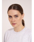 CLE LSW15-008 Джемпер жен., меланж св.серый