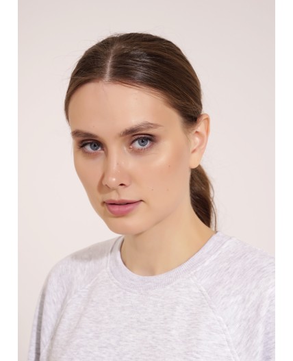 CLE LSW15-008 Джемпер жен., меланж св.серый