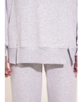 CLE LSW15-008 Джемпер жен., меланж св.серый
