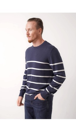 CLE Джемпер муж. 454189/11ха, т.синий/молочный