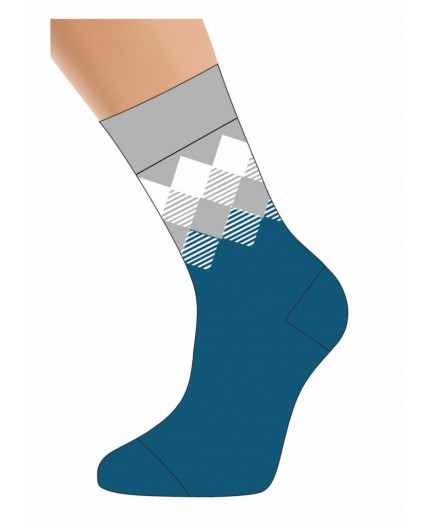 CLE Носки жен.Д2342П плюш хл+эл, т.бирюзовый