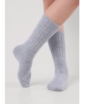 CLE Носки жен.Д682Ш зима акрил, голубой