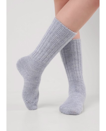 CLE Носки жен.Д682Ш зима акрил, голубой