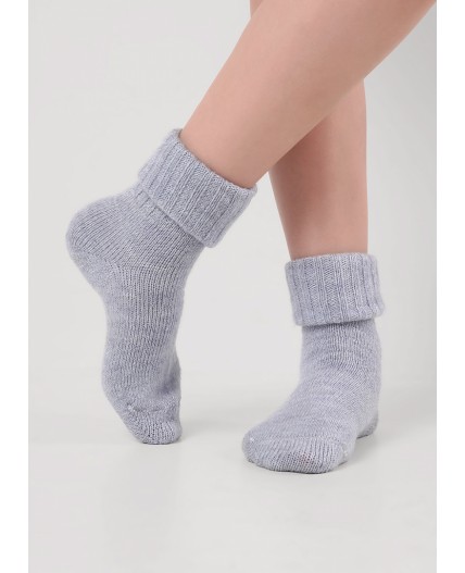 CLE Носки жен.Д682Ш зима акрил, голубой