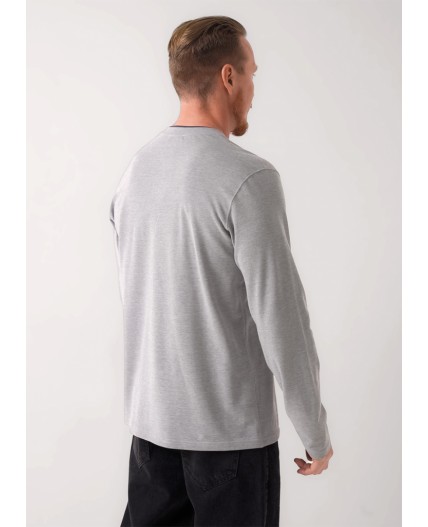 CLE Фуфайка муж. 452438/07зн maxi, белый/т.серый