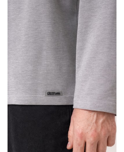 CLE Фуфайка муж. 452438/07зн maxi, белый/т.серый