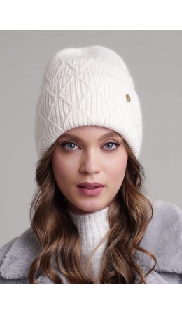 CLE Шапка 454349паш флис, молочный