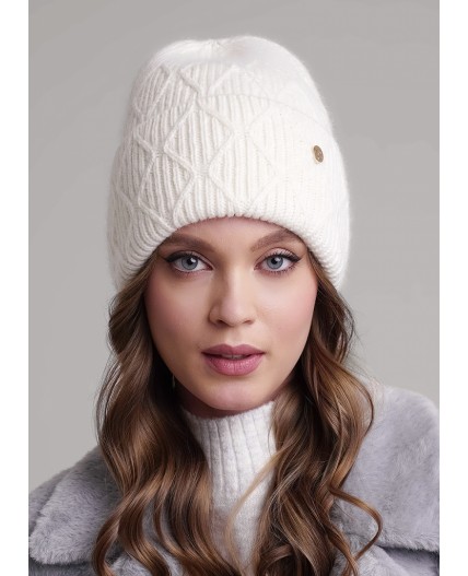 CLE Шапка 454349паш флис, молочный